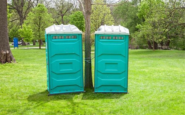 Restroom units at a corporate outdoor event